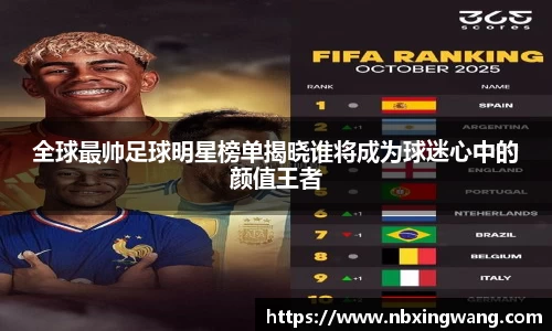 全球最帅足球明星榜单揭晓谁将成为球迷心中的颜值王者